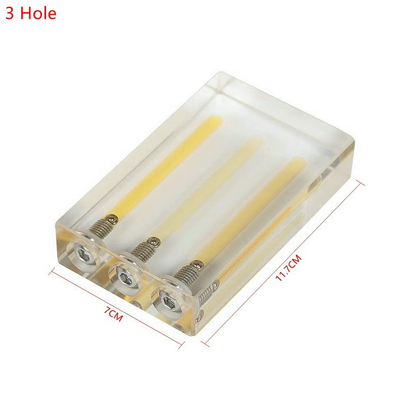 Comparateur de qualité d'huile automobile en acrylique - Testeur de viscosité d'huile automobile - Outil de test (3 trous)