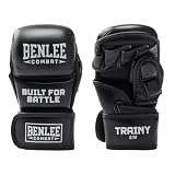 BENLEE Leder MMA Sparring- Handschuhe TRAINY S/M, Black/White