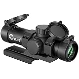 CVLIFE JackalHowl 4x30 Compact Rifle Scope with Illuminated BDC Reticle, 30mm Offset Scope Mount Fixed Magnification Riflescope