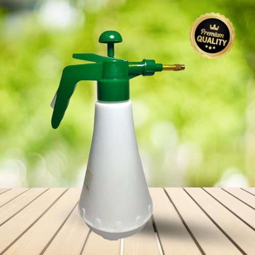 Image of 1 Litre Pressure Spray Pump | Handheld Water Sprayer for Gardening, Lawn & Indoor Plants | Adjustable Nozzle Garden Spray Bottle for Fertilizer, Pesticide & Cleaning Applications