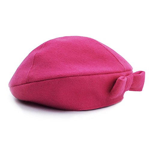 Keepersheep Baby Girls' Lovely Cute Beanie Hat, Baby Girls' Berets Hat With Bowknot (Fushia, 6-12 Months) #TOP14