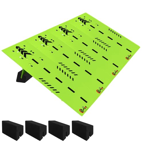 RC Car Jumping Ramp for 1/10 1/12 1/14 1/16 1/18 1/24 Scale, w/Foam Base