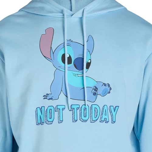 Disney Lilo & Stitch Hoodie Men's Not Today Lazy Pose Adult Pullover Sweatshirt2