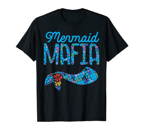 Mermaid mafia cute tail security family matching party gift t-shirt