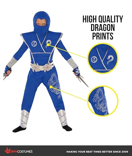 Disfraz Deluxe Ninja para Niños con Accesorio de Guerrero miniatura 3
