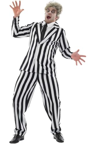 DISBACANAL Disfraz Beetlejuice adulto sencillo - XL