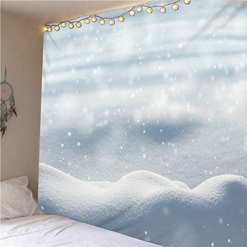 Tapiz de pared invernal: lleva la calma de la nieve a tu salón 3