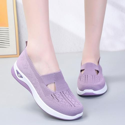 medicus Schuhe Damen, Walkingschuhe Damen Leicht Weite H Vermascht Orthopädische Schuhe Sneaker Sommer Atmungsaktiv Memory Schaum Krankenschwester Sportschuhe Bequeme Outdoor Sommerschuhe Turnschuhe