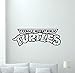 Pegatina de pared con logotipo de tortugas ninja TMNT Emblema con logotipo de cómics mutantes adolescentes Coon Poster Vinilo Kids Teen Boy Room Nursery Dormitorio Mural Decoración de pared