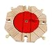 Hellery Piattaforma Girevole del Treno in Legno Accessori Ferroviari Costruzione di Giocattoli Educativi