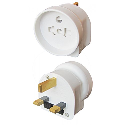 Tibelec 641710 Adaptateur de voyage français anglais, Blanc Cover