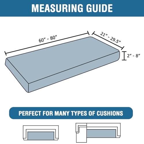 H.Versailtex PART-HVTLXNEZDT3R-GREY Stretch Chenille Sofa Cushion Covers Soft Sofa Slipcovers thumb #1