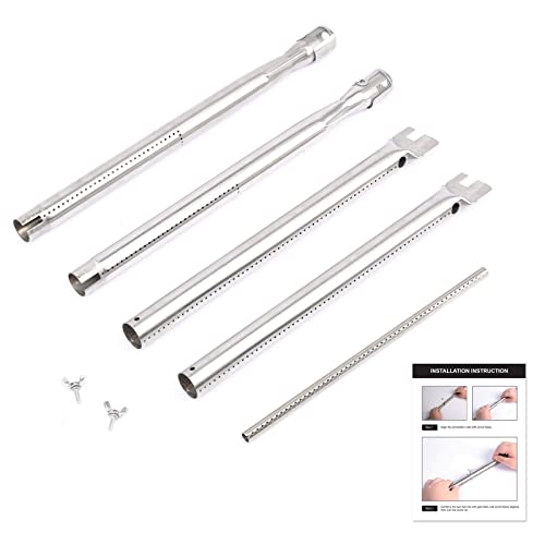 Utheer 7507 Grill Burner Tube Set For Weber Spirit E-210,Spirit 200 Series Gas Grill(Side Control),Spirit 500 Genesis Silver A Stainless Steel Gas Grill Burner Tube Kit,Detachable Burner #TOP5