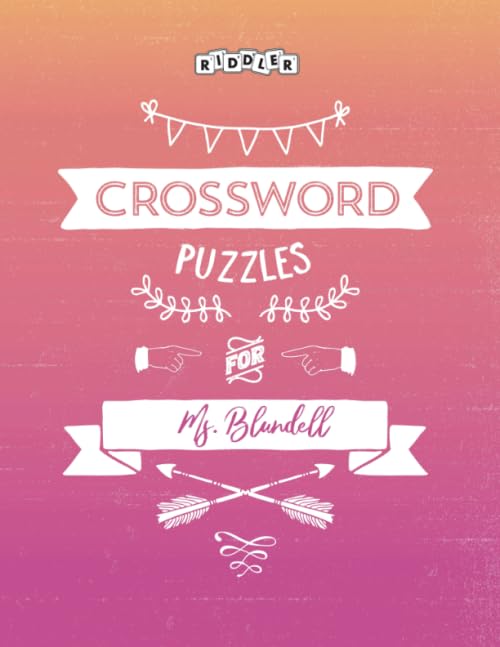 Crosswords for Ms. Blundell