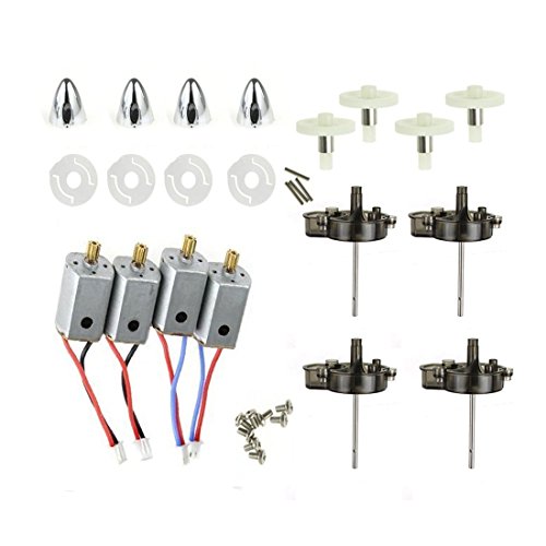 Coolplay® Spare Parts Replacement for Syma X8 X8C X8W Venture RC Quadcopter Motors & Main Gears & Spindle Sleeves Set & Main Stand & Blades Cover