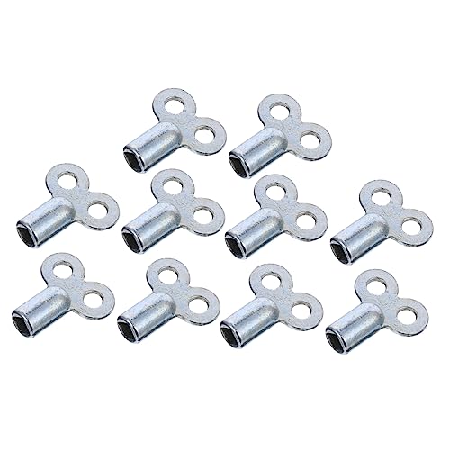 HAMPPLIES 10 pezzi Chiavi Spurgo Radiatore Quadrate in Strumento Professionale per Valvole Sfiato Termosifoni Resistente e Compatto per Uso