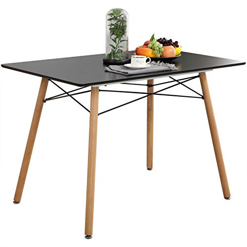 Mid Century Dining Table, ELANGST Modern Kitchen Leisure Desk with 43