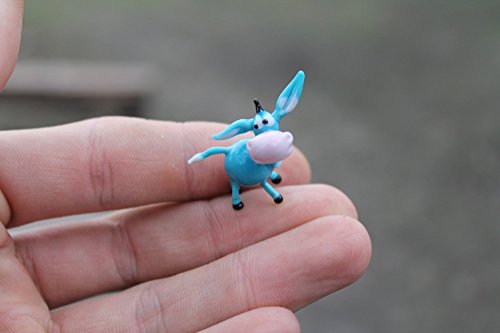 Glass figurines Donkeys Glass Donkey Sculpture Collectible Donkey Figurine Home Decor Handmade Blown Donkey ArtGlass Gift Glass Figurine