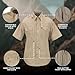 Propper Men’s Tactical Short Sleeve Ripstop Shirt – Teflon Fabric Protection with Epaulettes & Document Pockets for Public Safety – Khaki, Small