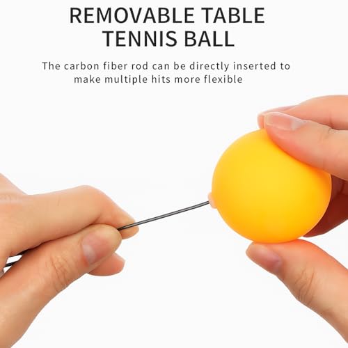 Image of Toy Imagine Deluxe Ping Pong Training Set Improve Your Table Tennis Skills at Home with Two Professional Grade peddles, 4 Ball, 1 Flexible Rod & Ping Pong Training Metal Base