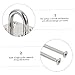 SKISUNO Smooth Surface Industrial Hooks 6pcs U-Shaped Pipe Hooks Fixed Boards Square Door Buckles