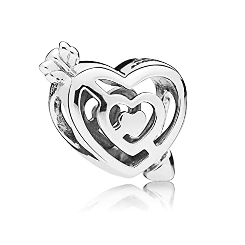 Bracelet pendant perle argent 925 flèche amour cadeau femme