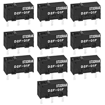 4 Micro Interruttori D2F-01F Per Mouse - 10 Milioni Di Clic, 0.7N - Foto 5