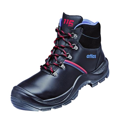 Atlas Anatomic BAU 500 S3 Sicherheitsschuhe - 115 Jahre Jubiläumsedition. Arbeitsschuhe mit Stahlkappen, Wasserdicht, Weite 10, Größe 43