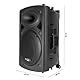 Ibiza - PORT15UHF-BT - Tragbares Lautsprechersystem 15/800W MAX mit 2 Mikrofonen (UHF), Fernbedienung und Schutztasche - Bluetooth, USB, SD & TWS - 6 bis 8 Std. Betriebsdauer - Speaker Box