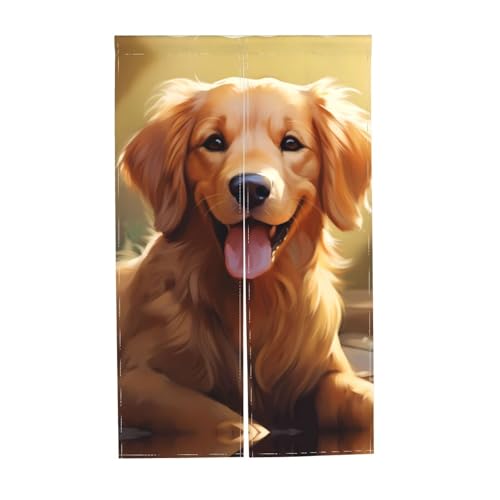 Cortinas opacas infantiles para oscurecer dormitorio de 142 x 86 cm con estampado de perro 8