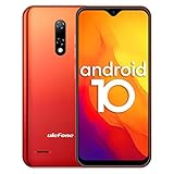 Ulefone Note 8P Handy Günstig, Smartphone ohne Vertrag Dual SIM 5,5-Zoll 16 GB ROM 128GB Erweiterbar 8MP kameras 3 Slots/Face ID/GPS/WiFi/FM/Große Schrift Amber Sunrise