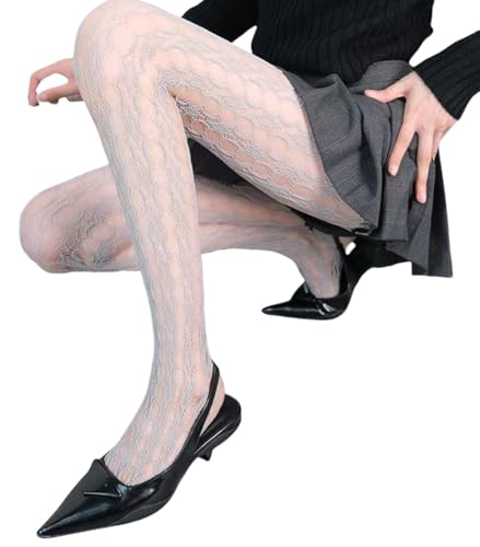 Image of Mrotrida Women's Irregular Spider Web Tights Big Ripped Fishnet Halloween Witch Tights Stockings Gothic Distressed Leggings