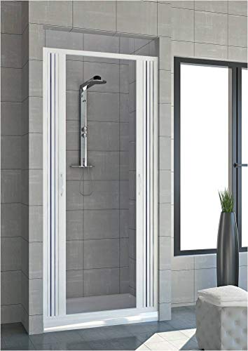 Box doccia estensibile in PVC a un lato due ante