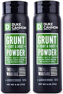 Duke Cannon Supply Co. Grunt Foot and Boot Powder for Men, 6 oz