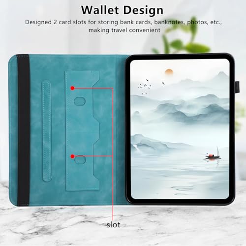 Étui Galaxy Tab S10 FE résistant aux rayures avec rabat bleu - 5