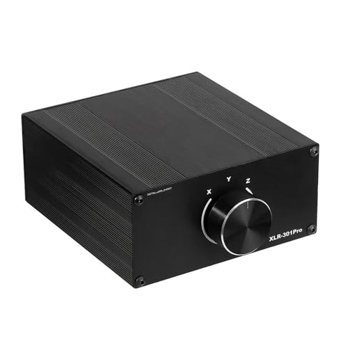 Conmutador de música XLR con señales estables y audio equilibrado sin pérdidas