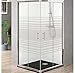 Mampara ducha Rectangular Angular City – Cabina Ducha Cuadrada 2 hojas Fijas...