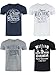 Produktbild MUSTANG Herren T-Shirt 4er Pack Frontprint O-Neck Rundhalsausschnitt Kurzarm Regular Tee Shirt 100% Baumwolle Schwarz Weiß Grau Blau Grün, Größe:XL, Farbe:Farbmix (P7)