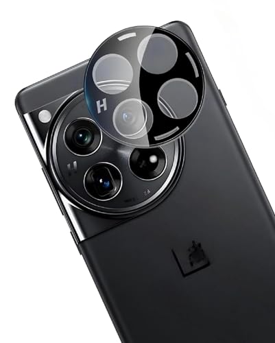 Image of HPTech 3D Look Camera Lens Protector for OnePlus 12 5G - Premium Tempered Glass, 9H Hardness, Anti-Scratch, HD Clarity, Easy Installation Kit (1 Pack)