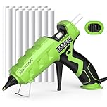 SEEKONE Full Size Hot Glue Gun, 60/100W Dual Power Large Glue Gun with 20 Pcs Premium Glue Sticks, High Temp Heavy Duty Industrial Glue Gun Kit for Quick Home Repairs, Arts, Crafts, DIY, Sealing
