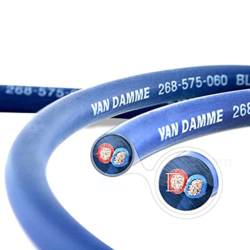 Van Damme Professional Blue Series Studio Grade 2 x 0.75 mm (2 core) Twin-Axial Speaker Cable 268-575-060 10 Metre / 10M