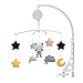 Zebery Cuna Móvil Juguetes Cuna Móvil con Música y Luces Incluye Proyector de Luz de Techo con Estrellas Animales