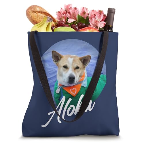 Bolso tote Aloka – El paseo por la paz: monje y perro difundiendo esperanza miniatura 4