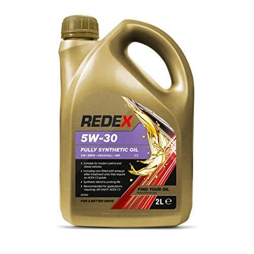 REDEX 5w-30 C3 Fully Synthetic Engine Oil for BMW VAUX MB, 2Litre