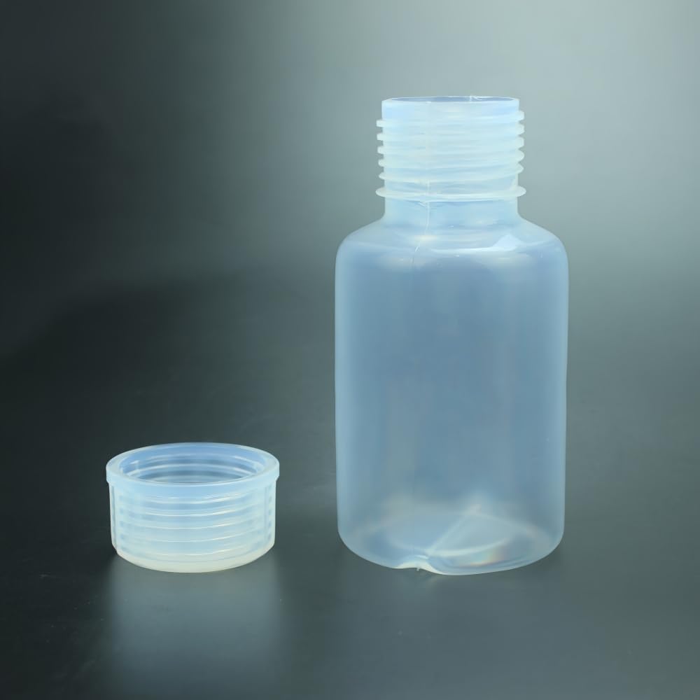 250ml PFA Wide-mouth Bottle GL45 Thread, Plastic Lab Sample Storage Bottle,for ICP-MS Low Pb-work Trace Metal Analysis, 2pcs