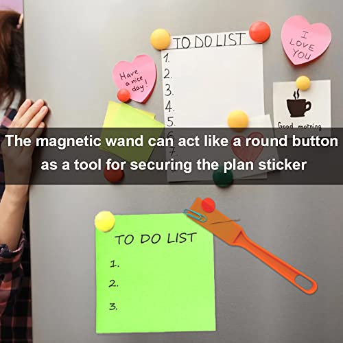 TCOINERY Bingo Chips Set-Magnetic Wand & 100 Counting Chips-6 Colors Transparent Plastic Markers for Family School Learning Game Zoom Bingo and Pokeno Nights - Image 3