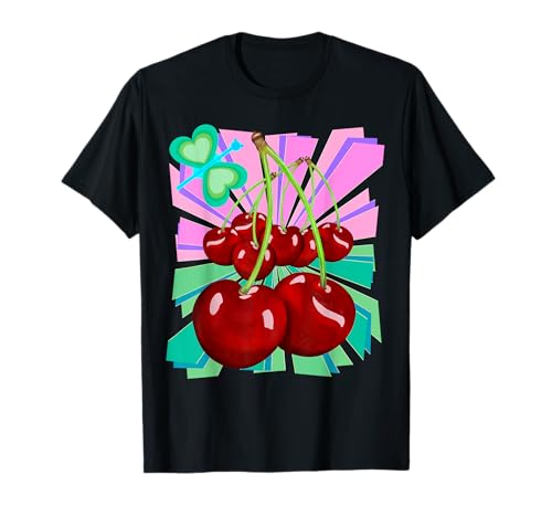 Estate Ciliegia Retro Estate Ciliegie Adolescenti Bambini Bambino Maglietta
