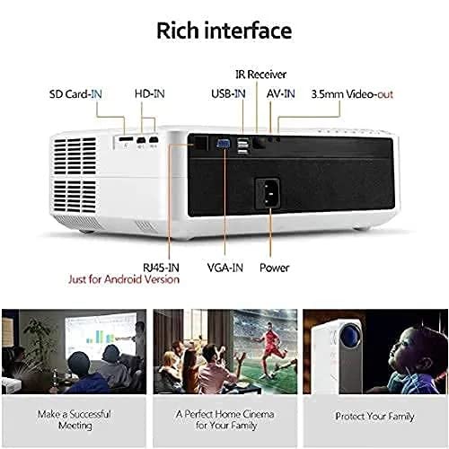 Image of AUN AKEY6 Full HD 4K Supported Led Basic Version Projector, 6500 Lumen and Home Theatre 1080P for Compatible with TV Stick, Set Top Box, HDMI, USB, Laptop