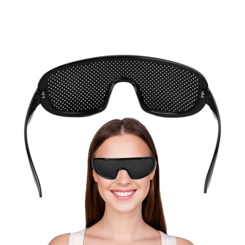 Gafas estenopeicas para visión, gafas de visión ajustables, marco ligero, correctivas, para mujeres y hombres, estudio diario, trabajo, visualización al aire libre, hogar, lectura en interiores