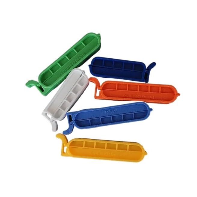 Reusable Bag Clamp Sealing Clips 5pcs Pack 40-100mm | Versatile 4-size bag clamps for secure sealing. Durable, reusable, and easy to use for home or clinic.(8cm)